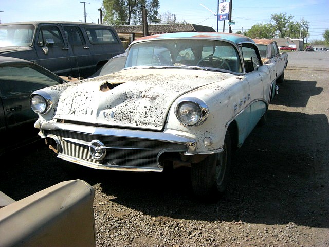 1956 Buick Century 4 dr hardtop   V-8 Automatic, engine turns, nice body.  Parts Car. n-366 
