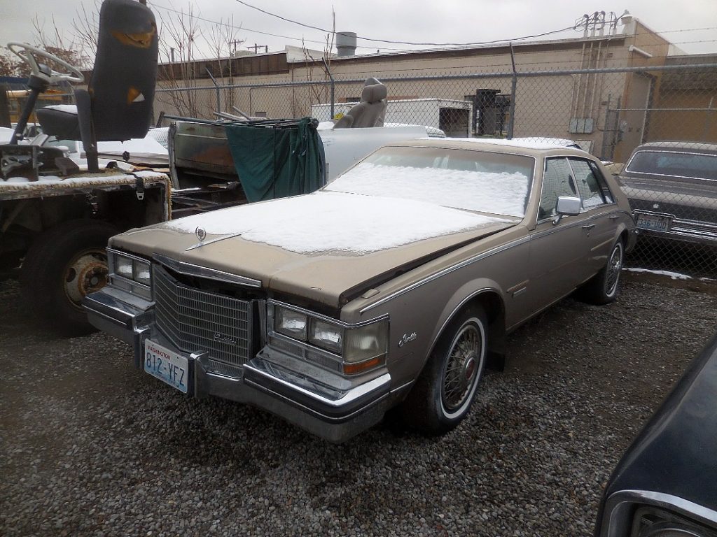 1984 Cadillac Seville,  4.9 Litre Cad V-8 fuel injected engine, all option, straight, not rusty, not running.  $950 n-473	