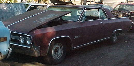 1964 Olds Jet Star I - 394 cid, dual exhaust, buckets, complete except console, nearly untouched original. $1,750.  n-064
