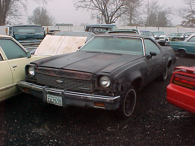 1973 El Camino,  no engine or trans. swivel buckets , tilt, power windows, A/C. Rough, but well optioned. Parts car only.  n-210   