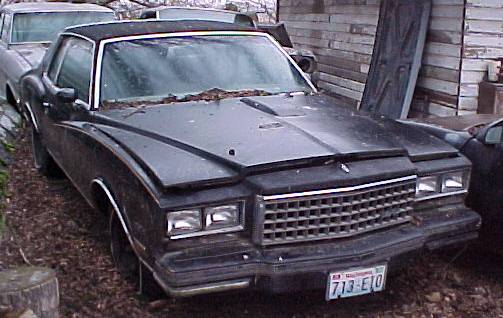 1979 Monte Carlo Turbo 231 V-6 Black on black, straight, original, complete, including TurboNot running, not rusty $1,325 n-218
