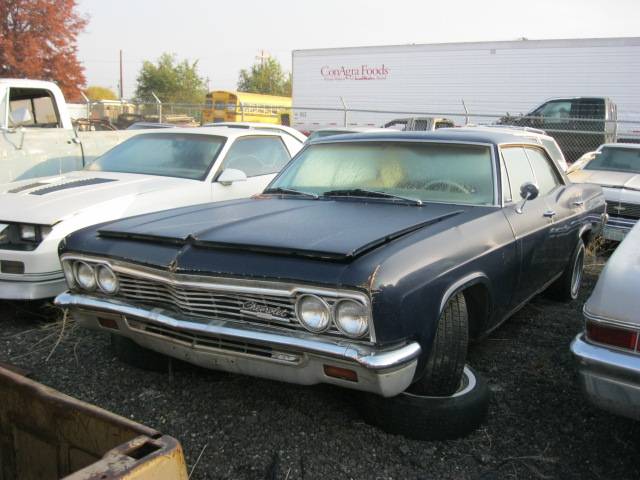 1966 Caprice 4d H/T    was 396 but has no motor. Has complete factory A/C,  PS, PB 12,bolt   Part out.  n-296