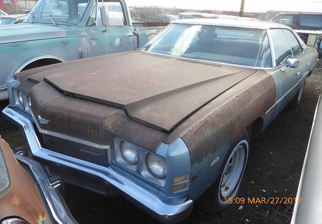 1972 Impala 4 dr hardtop.- Goodwrench 350, straight solid body, black interior Rally wheels. Runs and drives good.   $2,500  n-522